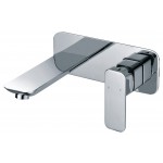 Nova Chrome Wall Basin / Bath Mixer With Spout